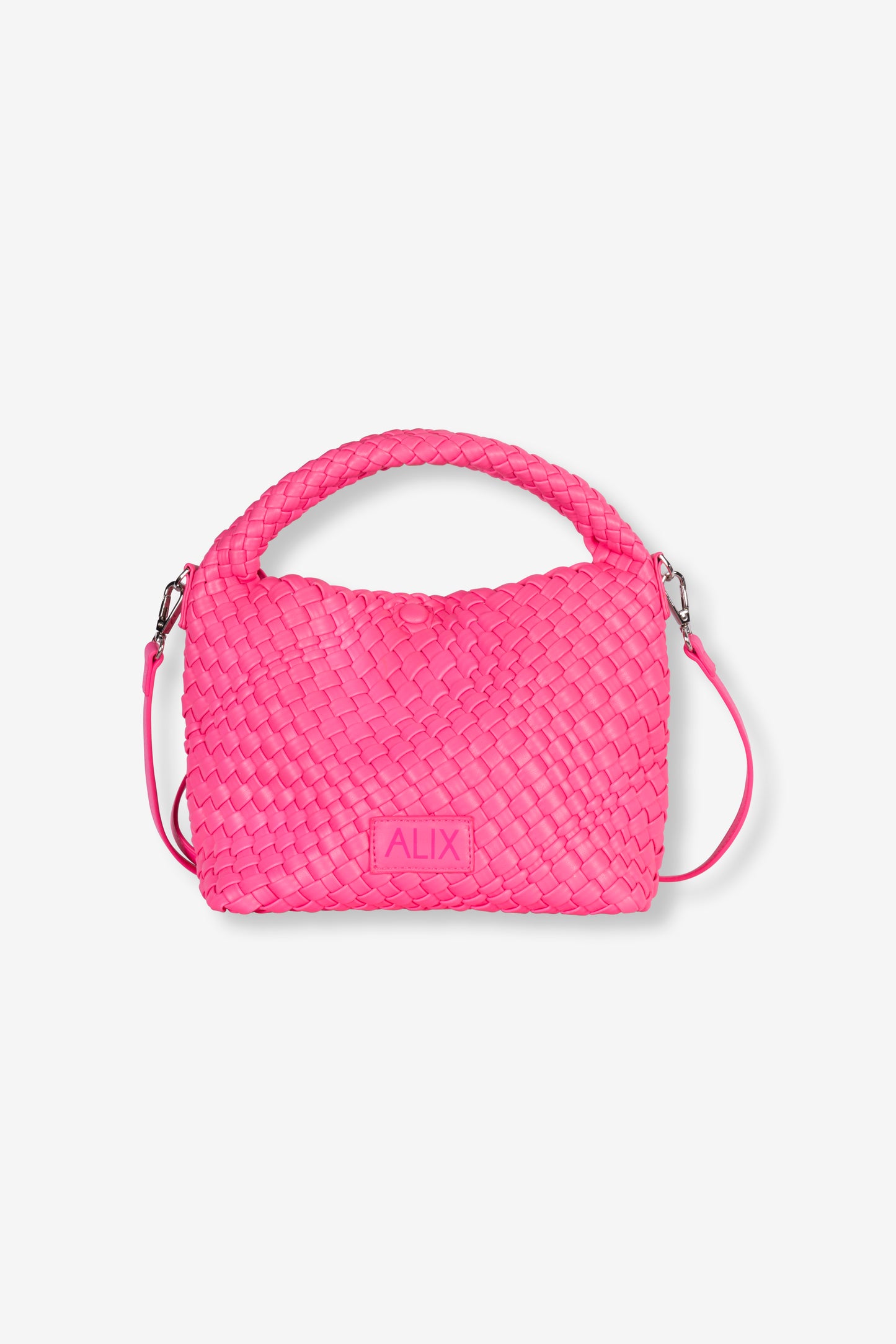 Braided Faux Leather Bag